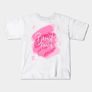 In October We Wear Pink Breast Cancer Awareness Survivor Kids T-Shirt